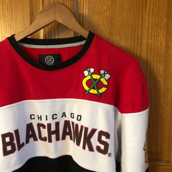 Chicago Blackhawks Mens Crewneck Sweatshirt S XL - Picture 2 of 7